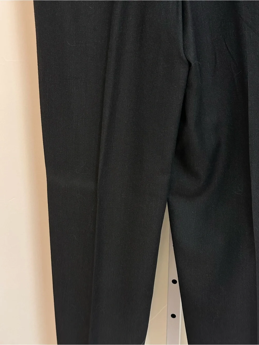 Hickey Freeman Loro Piana Super 120s Wool Suit Men’s 42S Black USA Union Made
